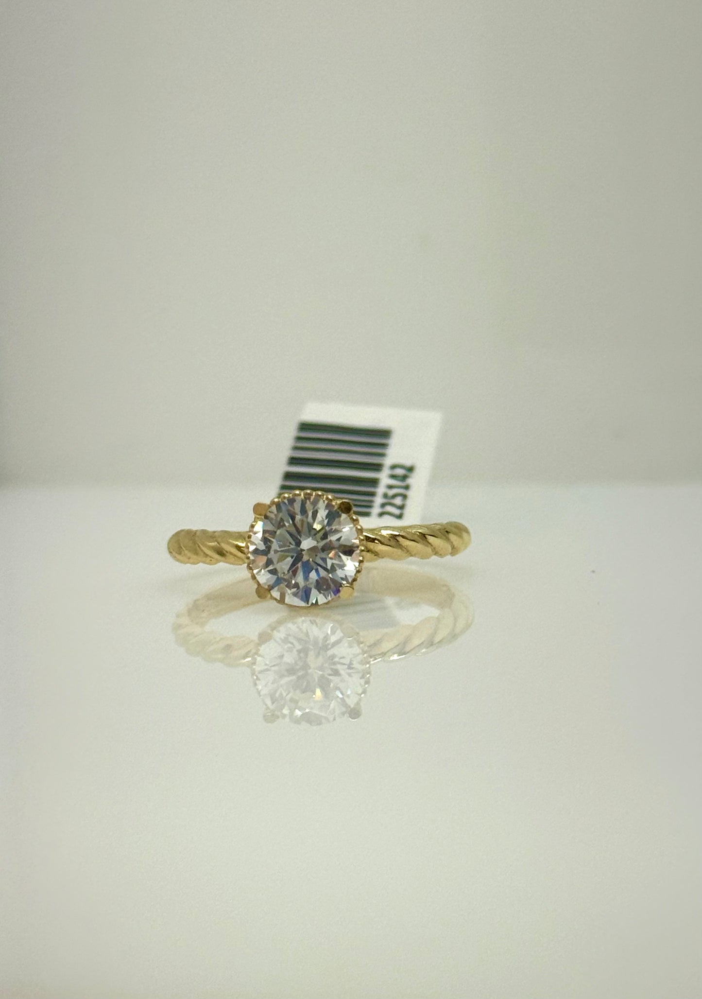 Anillo Solitario 14k