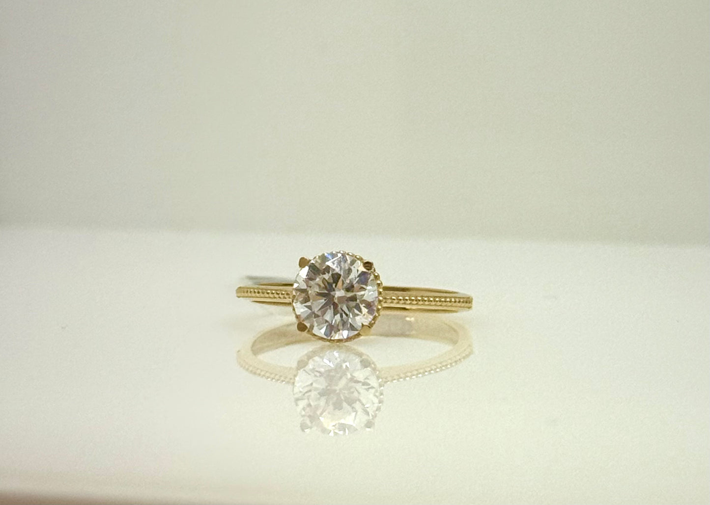Anillo Solitario 14k