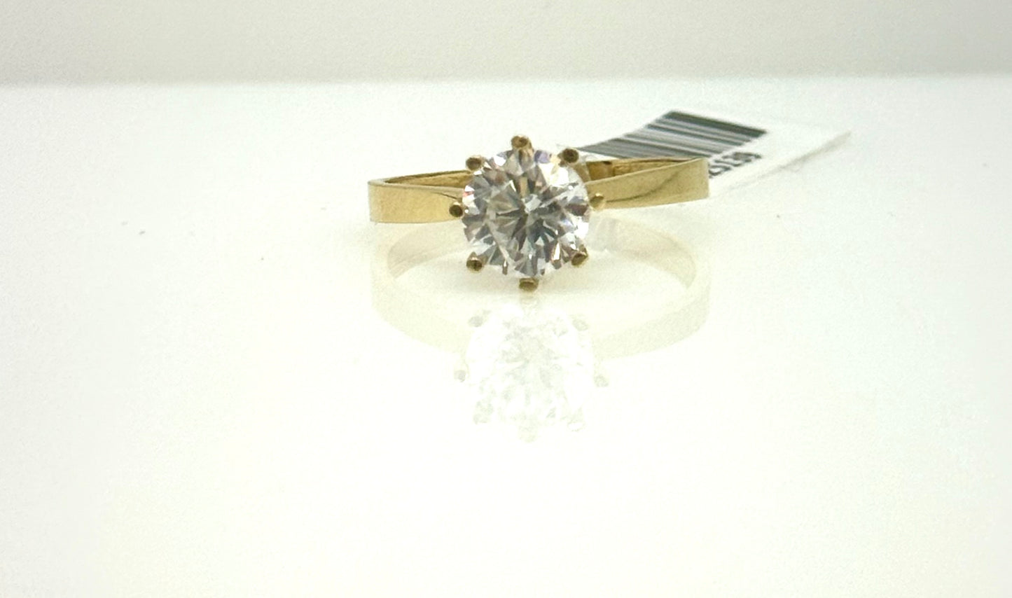 Anillo Solitario 14k