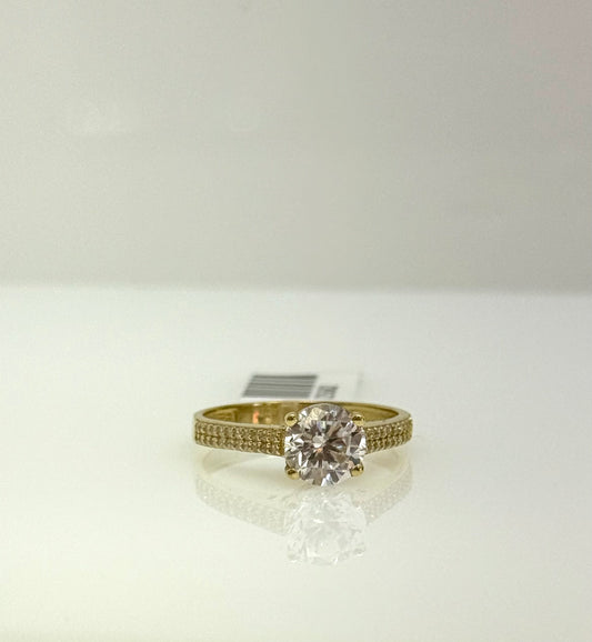 Anillo Solitario 14k