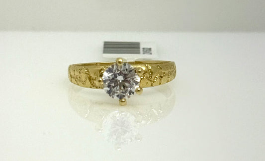 Anillo Solitario 14k