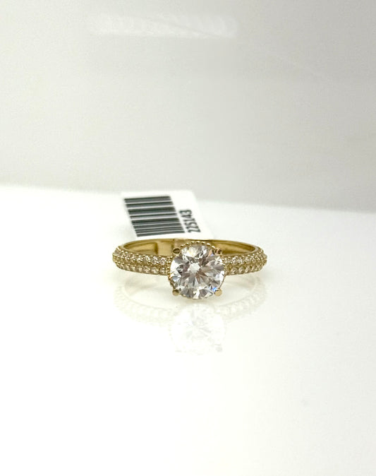 Anillo Solitario 14k