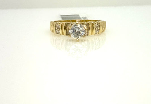 Anillo Solitario 14k