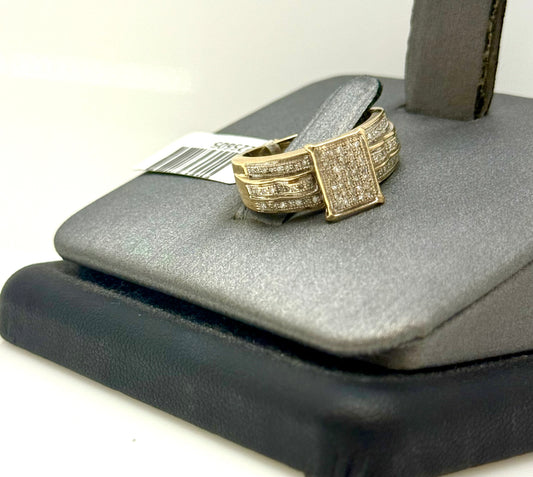 Anillo Mujer 10k c/diamantes