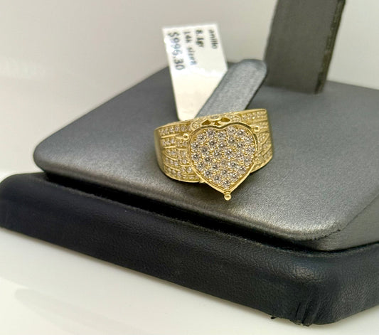 Anillo Princesa de Corazon 14k