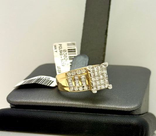 Anillo Princesa 14k c/diamantes