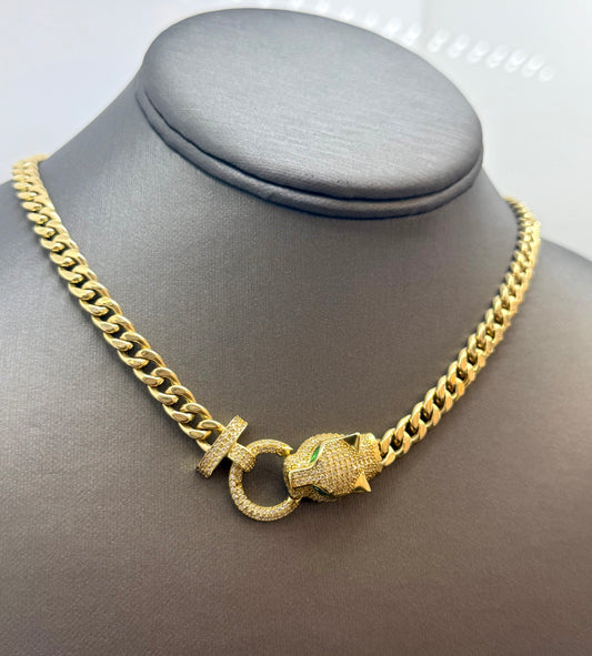 Gargantilla De Panteras 14k
